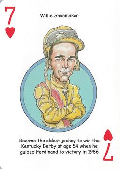 2020 Hero Decks Derby Deck Playing Cards #7♥ Willie Shoemaker Front